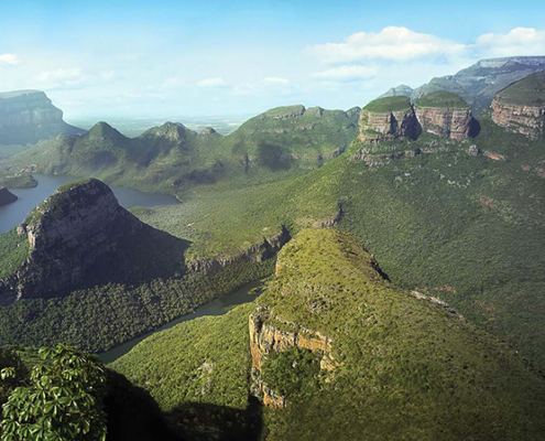 The Blyde River Canyon Reserve offers incredible views of the escarpment.