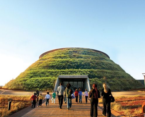 The Maropeng Visitor Centre at the Cradle of Mankind.